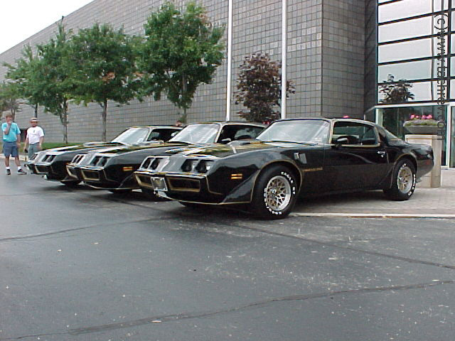 The Bandit Boys and Three 1979 SE Black Special Edition 400 4speed Bandit  Trans Ams