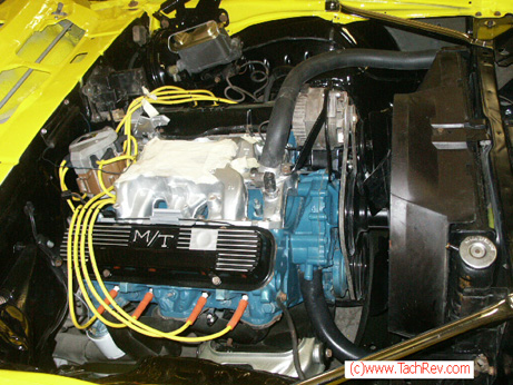The Pontiac 400 on it's way back to new life.