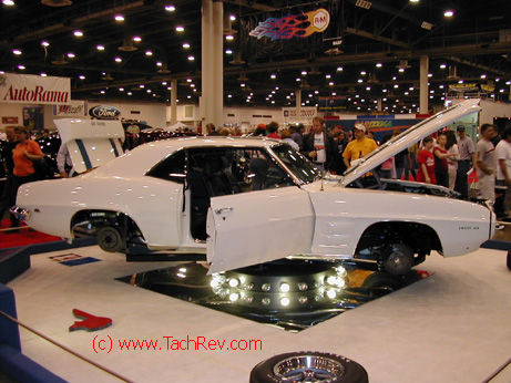 Passenger side view of T/A on rotating display