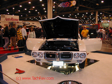 Front view of T/A on rotating display
