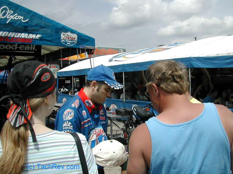 The understated Larry Dixon with more of his fans.