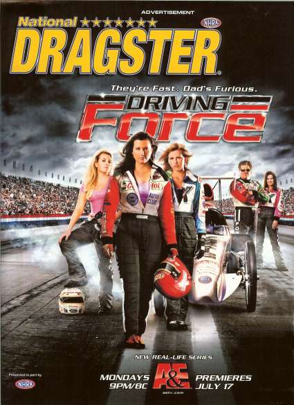 Driving Force Special Ad in NHRA's National Dragster magazine. Copyright 1995-2006, NHRA. All logos and images are reserved. 