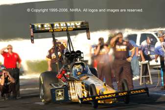 Tony Schmachers Top Fuel Dragster © Copyright 1995-2006, NHRA. All logos and images are reserved. 
