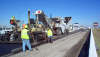 Laying on the new HRP Drag Strip track surface.