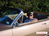 Brians' Dad strikes a pose in the ultra clean 1964 "Drop-top" Gold Parisianne