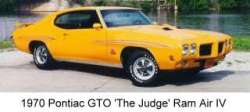 1970 Pontiac GTO The Judge Ram Air IV Orbit Orange