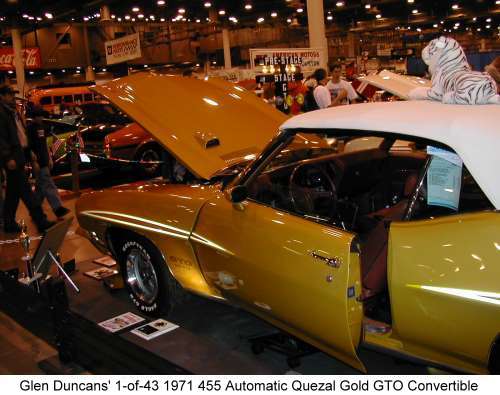 Glen Duncan's 1971 455 Automatic 1-of-43 Quetzal Gold GTO Convertible