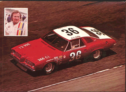 A Very Rare 1973 Grand Am stock car driven by Houston Texan H.B. Bailey.