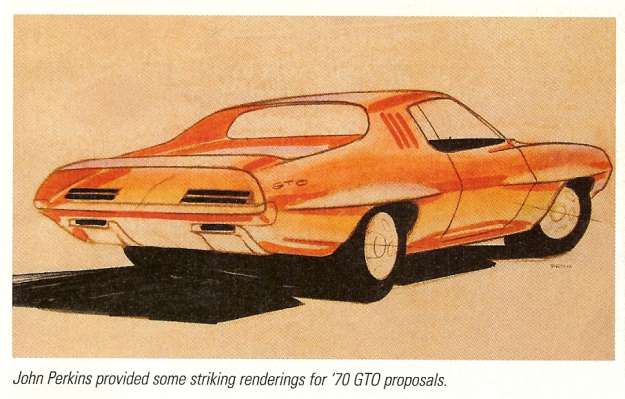 John Perkins: 1970 GTO proposal precursor of production 1973 Grand Am design?