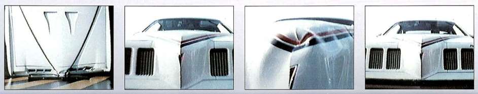 This sequence shows how the original Grand Am nose bounced back from impacts.