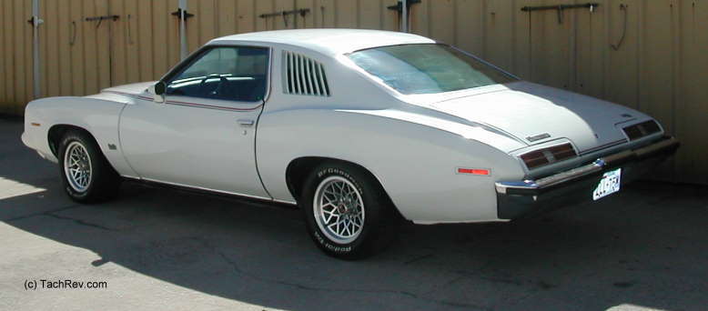 Rear view of our 1973 Pontiac Grand Am