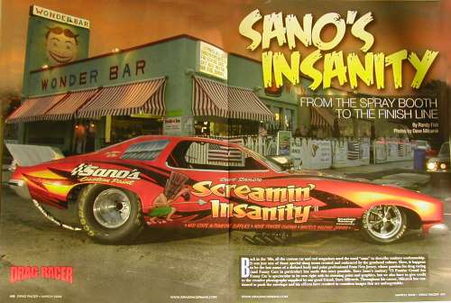 Dave Sano's '73 Grand Am Funny Car March 2009 Drag Racer Mag.com