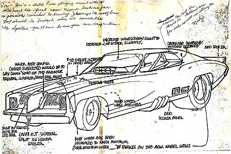 Drag List For this special drawing, have posted it both in their standard 468 pixel format and FULL SIZE. Click on the photo to see Ron's full size drawing.