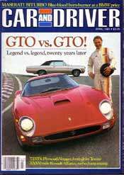 GTO vs. GTO: Car and Driver, April 1984