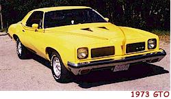 1973 GTO - image and text courtesy We Love Pontiacs.com