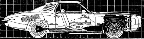 1973 Pontiac Grand Am engineering X-Ray detail view