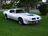 Front 3/4 view of Howard's '74 SD 455 Trans Am.