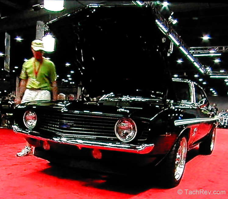 Although the paint looks black here, it is a dark metallic green