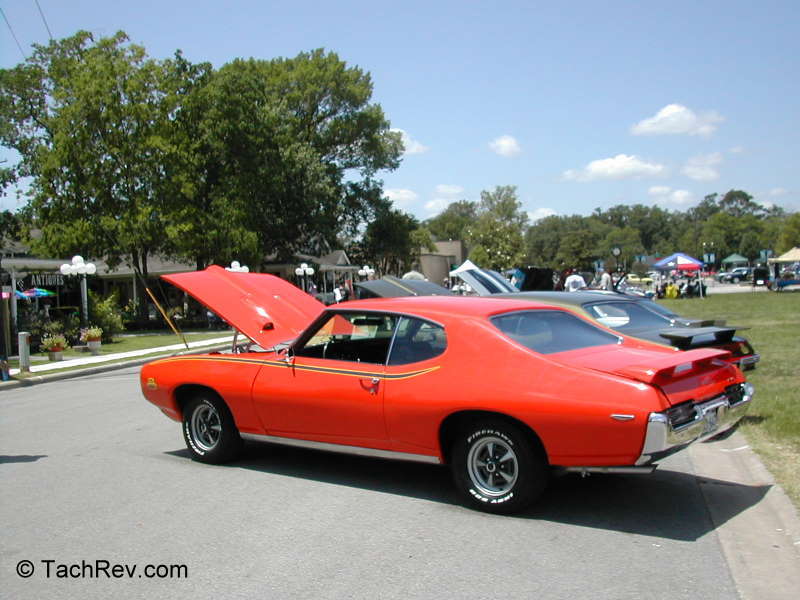 1969 and 1970 GTO with Judge spoilers, badging and striping.