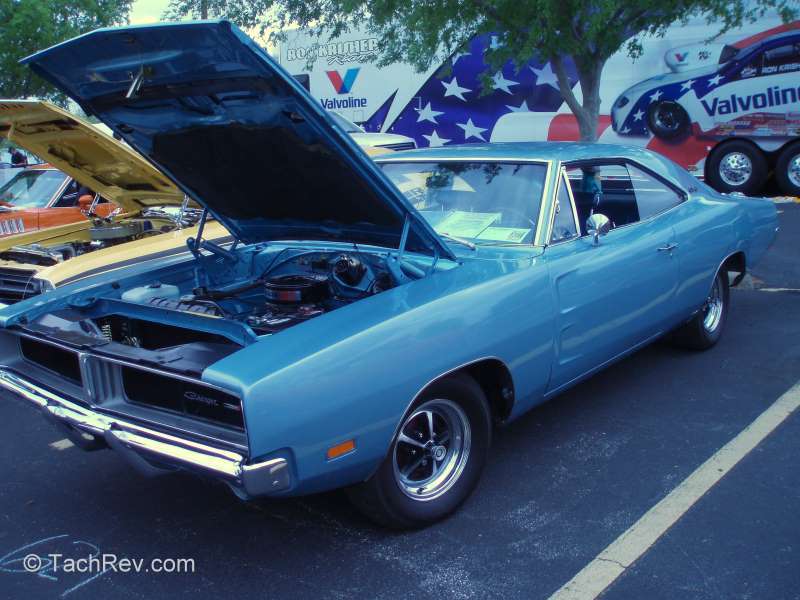 1969 Dodge Charger with 225 Slant 6 cylinder engine factory installed.