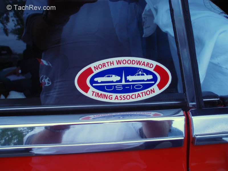 Dan McCauley's 1965 Satellite Hemi creation wore this "NORTH WOODWARD TIMING ASSOCIATION" decal. 