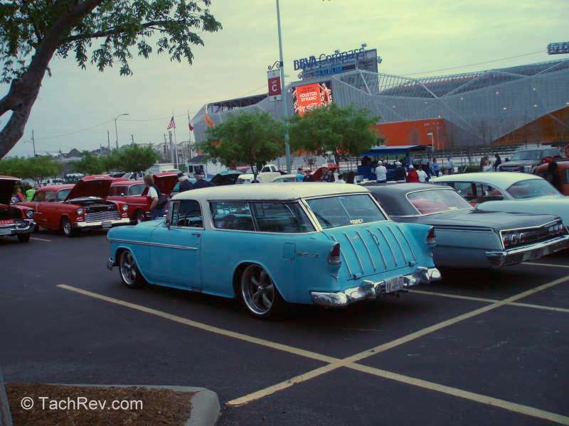 1955 Chevy Nomad with a slight Rat Rod vibe..