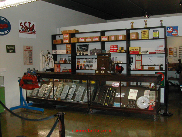 SCTA - Southern California Timing Association founders and early racers no doubt flocked to parts counters like this - All in the pursuit of extra power and speed from their HOT RODS.
