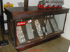 A closer view of early HOT ROD Flat-Head and intake speed parts.