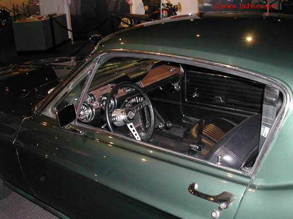 View of Steve's "office" in the BULLETT Mustang.