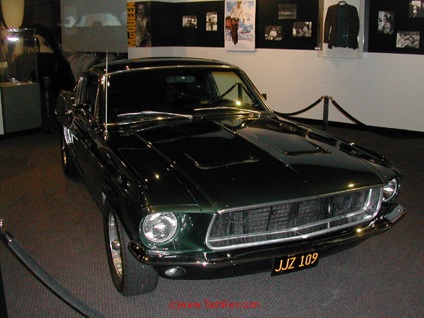 Front view of the BULLETT Steve McQueen Mustang.