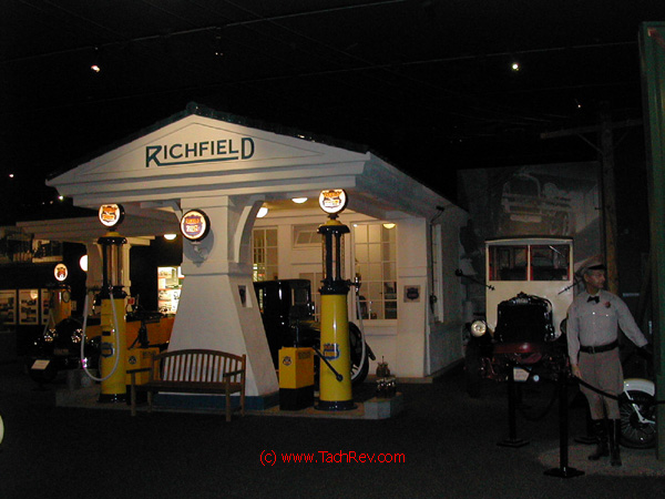 Richfield 1920's service station display at The Petersen Automotive Museum