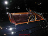 Beautifully restored richly appointed wood and leather interior of the 1939 Bugatti.