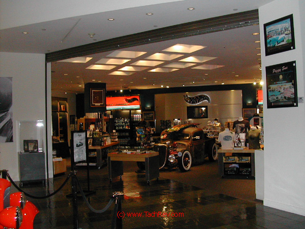 Rat Rod is center display for the Museum Gift Shop