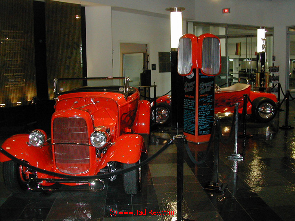 Orange Twist Custom Car Display in the main lobby