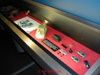 This display shows the transition begining-to-end; from artistic rendering, to mock-up, mold, separate components, to the finished Hot Wheels® scale metal model cars.
