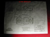 A detailed mechanical drawing for the 69 Chevy Custom Hot Wheels® truck.
