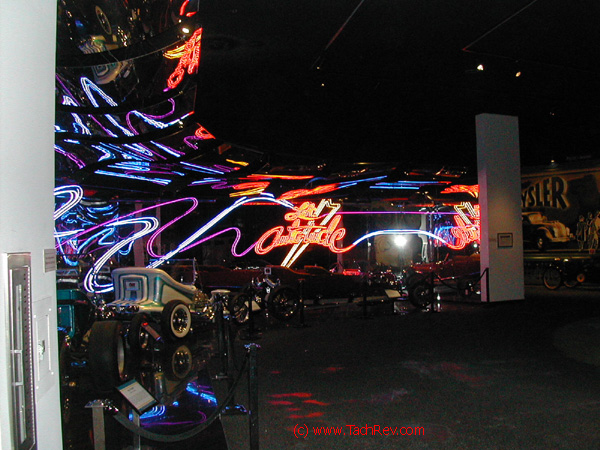 The Main entrance to the "La Attitude" Hot Rod display at The Petersen Automotive Museum 