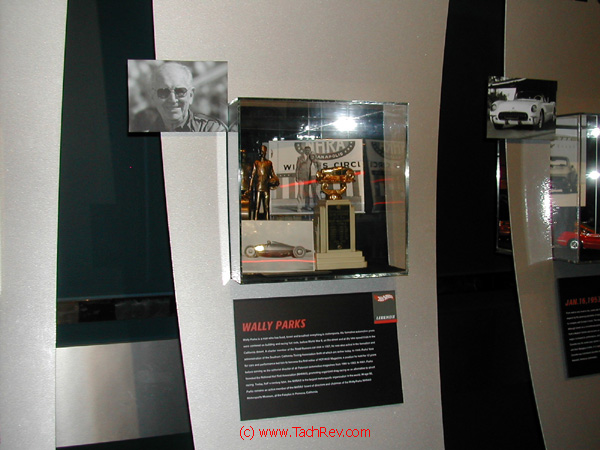 This Hot Wheels® display is a dedication to National Hot Rod Association - NHRA founder Wally Parks.