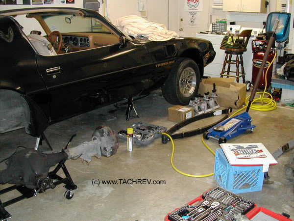 Rear End Removal for a leaf-spring change out with new Eaton Detroit Springs and rebuild of the rearend.