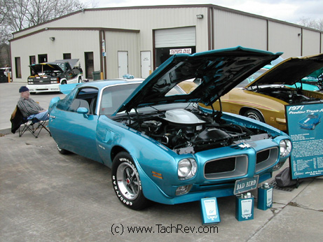 Joan Duncan's pristine 1971 455 HO 4 speed Lucern Blue Trans Am is also known as "Bad Bird" has also been highlighted in more than one of Steve Statham's Pontiac publications. Fjj