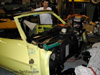 Glen hams it up with One of several of his current projects - his 1970 GTO convertible