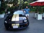 The WebMaster with the Shelby Beast in front of our Beach-Side La Jolla Hotel.