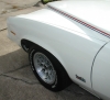 Snowflake front wheel close-up