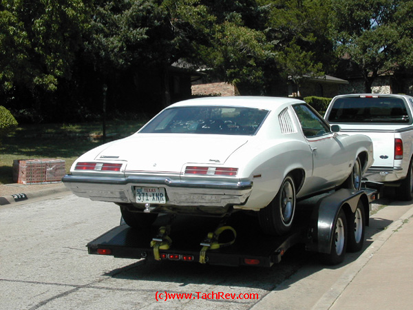 Passenger side rear 3/4 view of 1973 Pontiac Grand Am