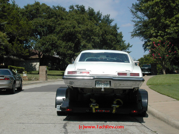 Rear view of 1973 Pontiac Grand Am.