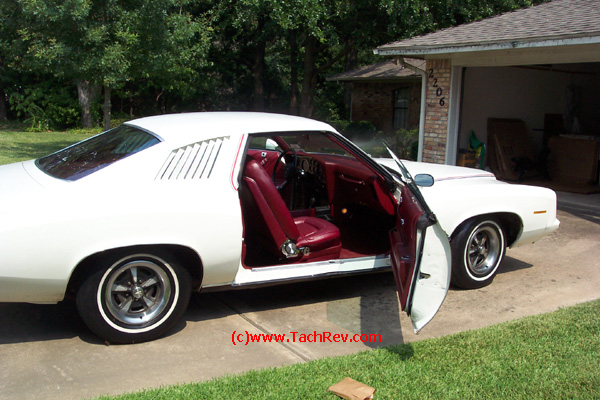 Side view image sent to us prior to our trip to buy "Miss Lilly" our 1973 Pontiac Grand Am.