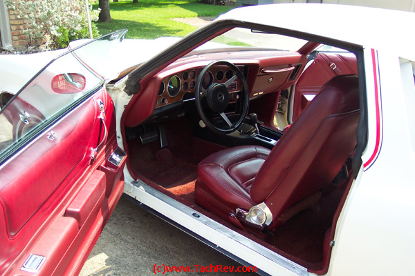 Interior view image sent to us prior to our trip to buy "Miss Lilly" our 1973 Pontiac Grand Am.