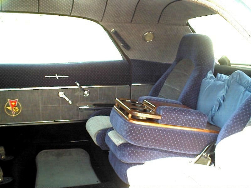 Comfy rear seating includes nice view of the APA - American Pontiac Associations Logo stitched into the door panels.  Join today!